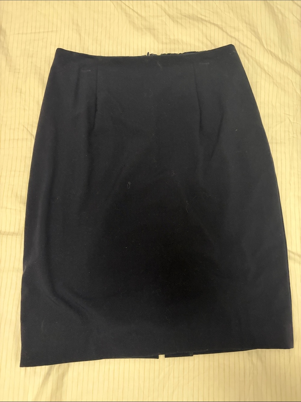 Classic Navy Blue Pencil Skirt - Women's Professional Staple